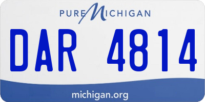 MI license plate DAR4814