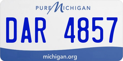 MI license plate DAR4857