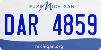 MI license plate DAR4859