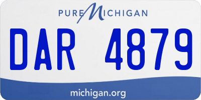 MI license plate DAR4879