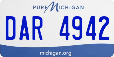 MI license plate DAR4942