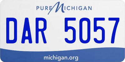 MI license plate DAR5057