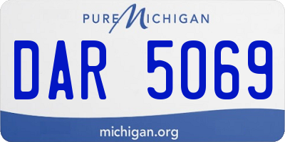 MI license plate DAR5069