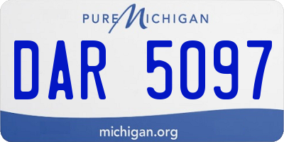 MI license plate DAR5097