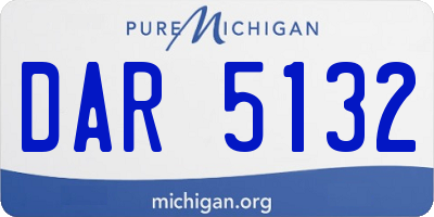MI license plate DAR5132