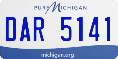 MI license plate DAR5141