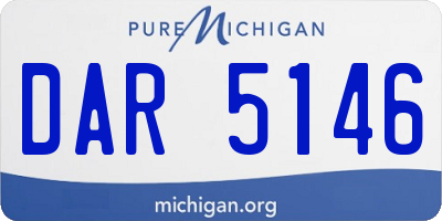 MI license plate DAR5146