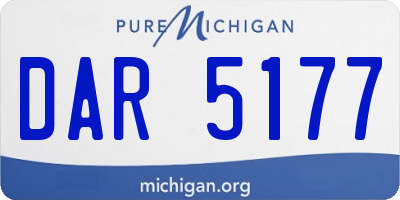 MI license plate DAR5177