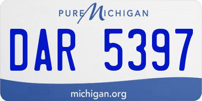 MI license plate DAR5397