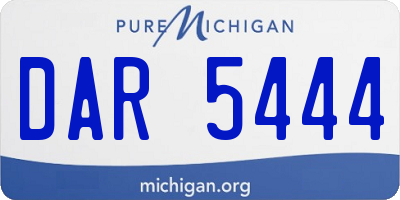 MI license plate DAR5444