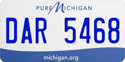MI license plate DAR5468