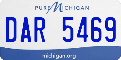 MI license plate DAR5469