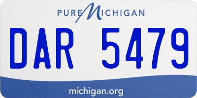 MI license plate DAR5479