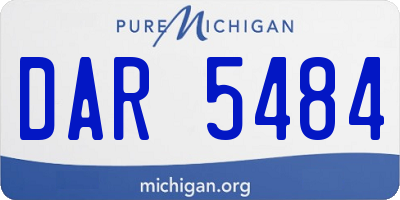 MI license plate DAR5484