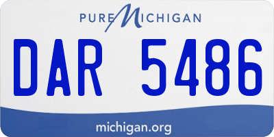 MI license plate DAR5486