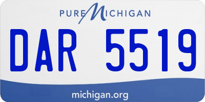 MI license plate DAR5519