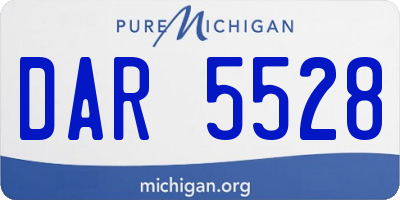 MI license plate DAR5528