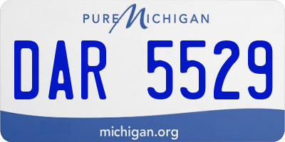 MI license plate DAR5529