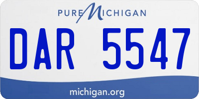 MI license plate DAR5547