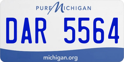 MI license plate DAR5564