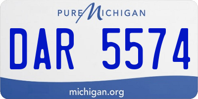 MI license plate DAR5574
