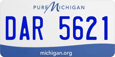 MI license plate DAR5621