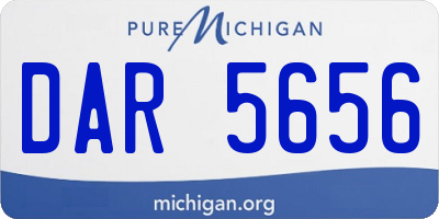 MI license plate DAR5656
