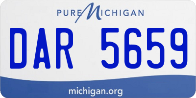 MI license plate DAR5659