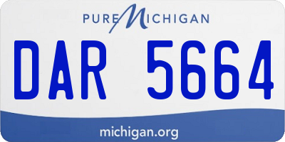 MI license plate DAR5664