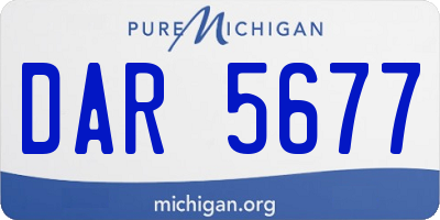 MI license plate DAR5677