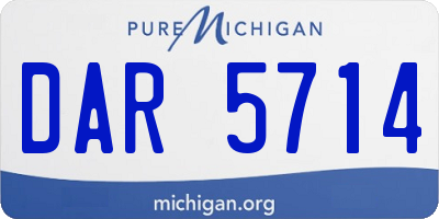 MI license plate DAR5714