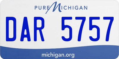 MI license plate DAR5757