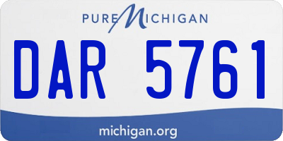 MI license plate DAR5761