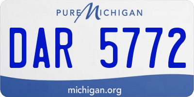 MI license plate DAR5772