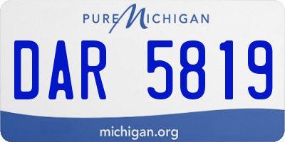 MI license plate DAR5819