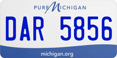 MI license plate DAR5856