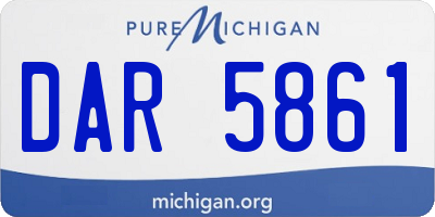 MI license plate DAR5861