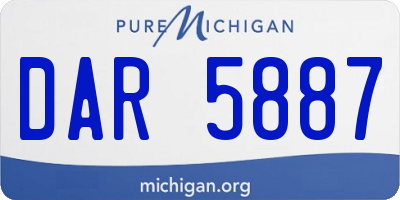 MI license plate DAR5887