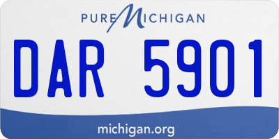 MI license plate DAR5901