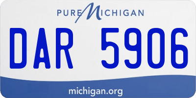 MI license plate DAR5906