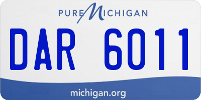 MI license plate DAR6011