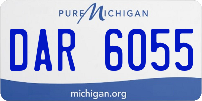 MI license plate DAR6055