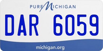MI license plate DAR6059