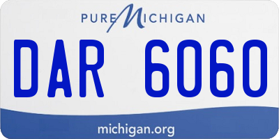 MI license plate DAR6060