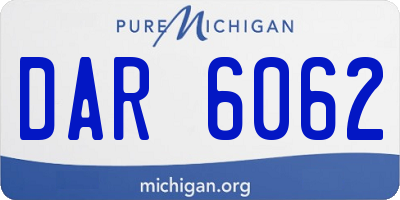 MI license plate DAR6062