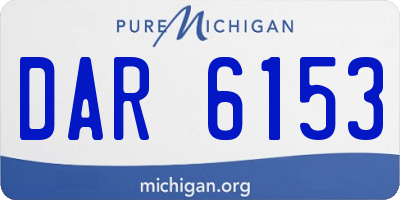 MI license plate DAR6153