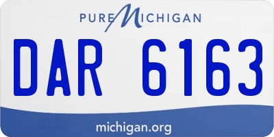 MI license plate DAR6163