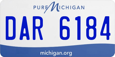 MI license plate DAR6184