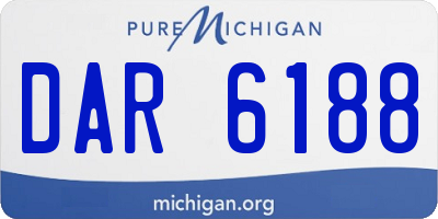 MI license plate DAR6188