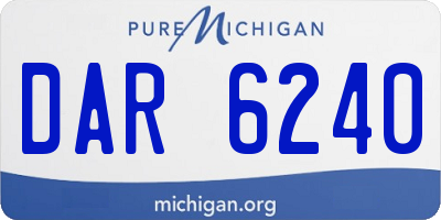 MI license plate DAR6240